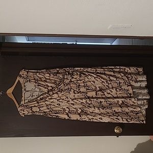 Animal Print High Low Hem 2XL Dress